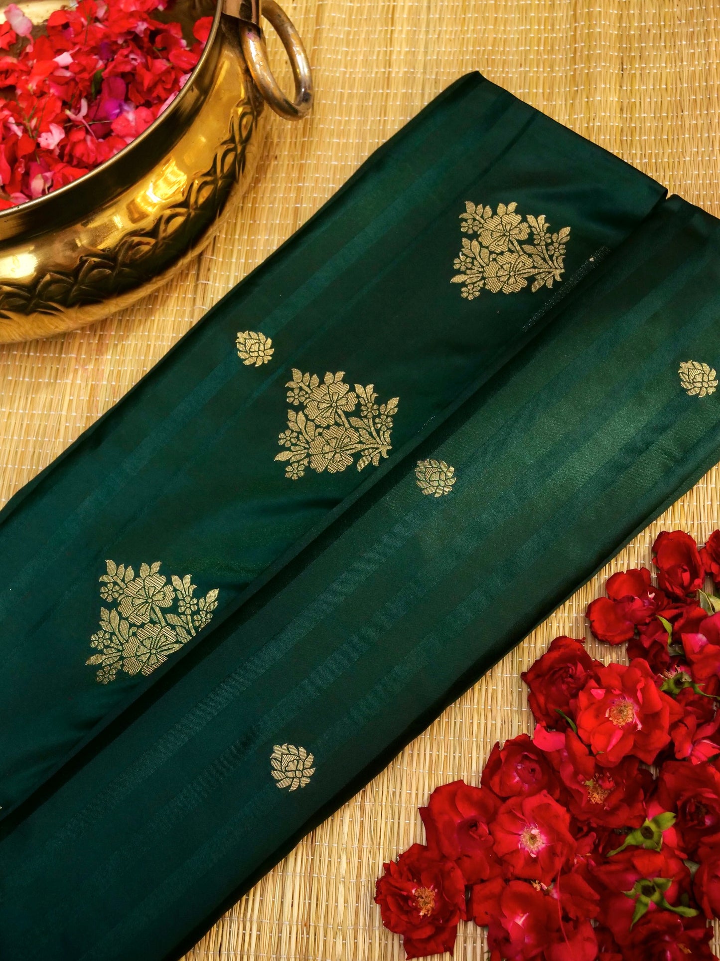 Banarasi Silk Saree With Allover buti work