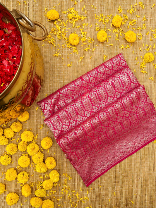 Banarasi Katan Silk Saree with jaal work