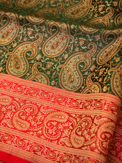 Banarasi Silk Saree with Allover Buta and jaal Work