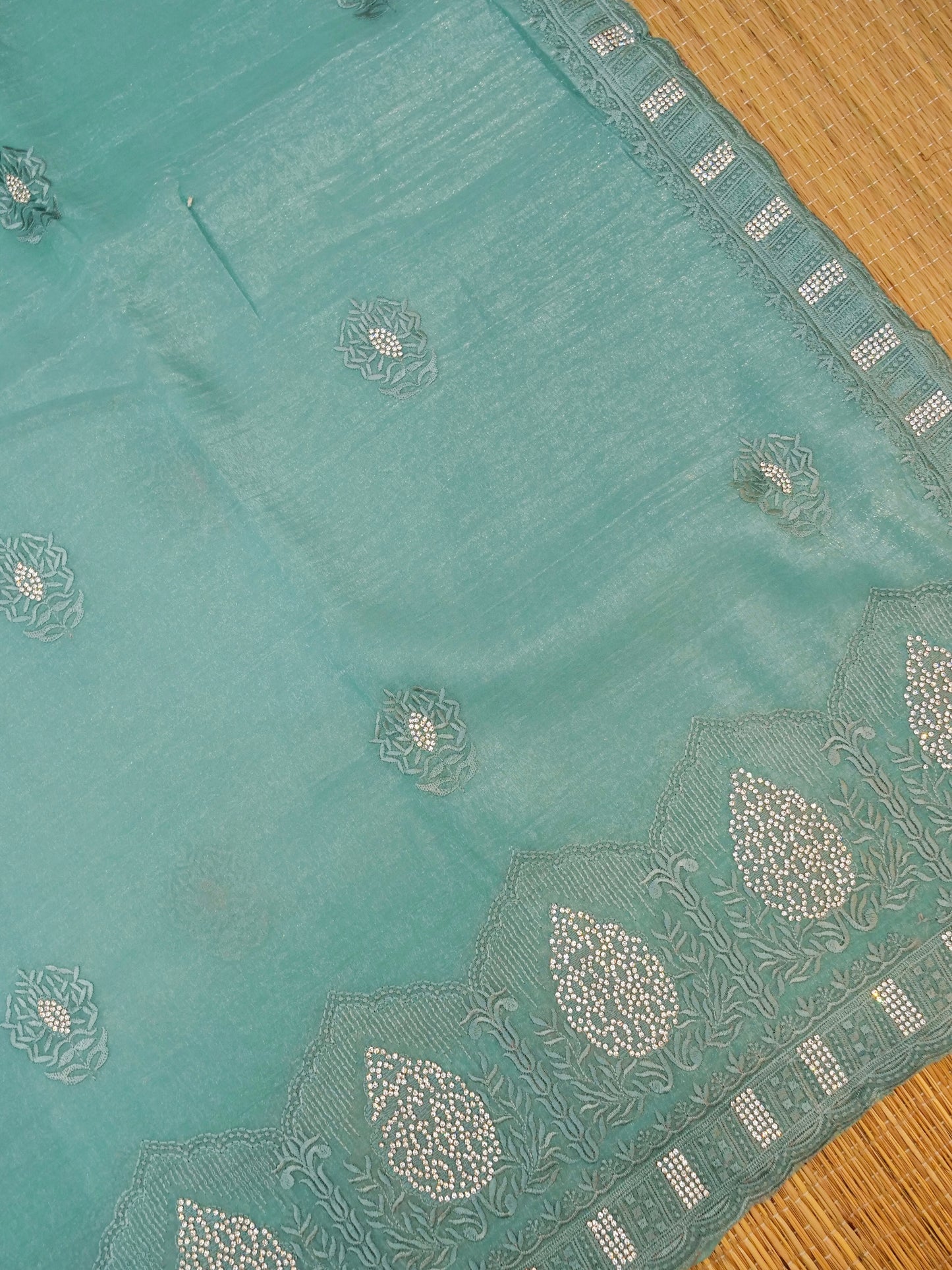 Soft Silk Saree with Embroidery Work