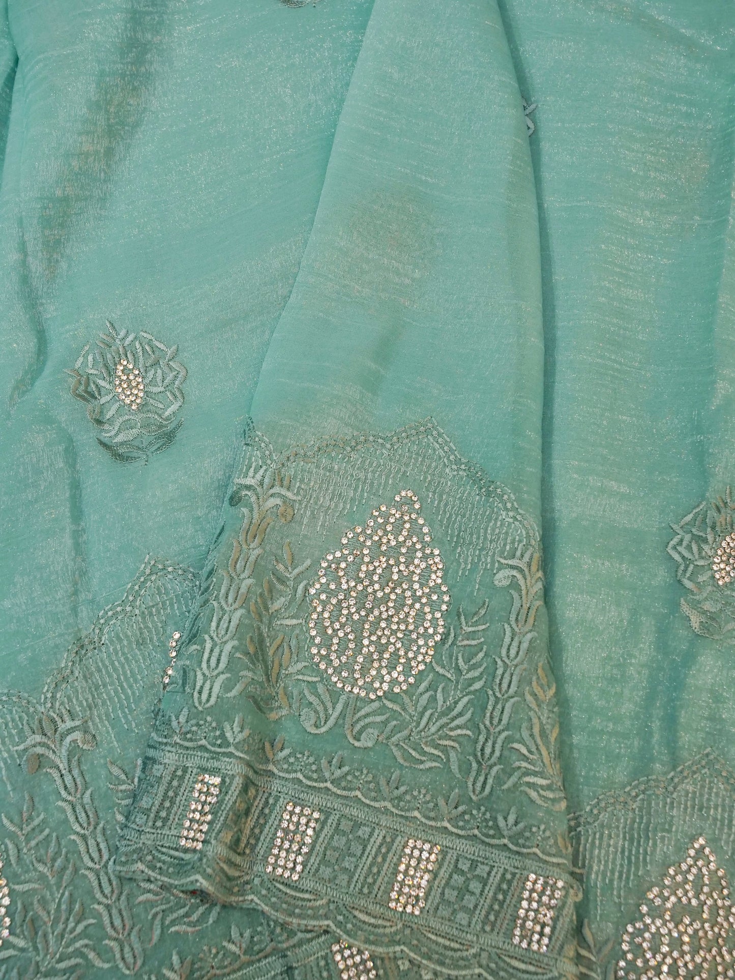 Soft Silk Saree with Embroidery Work