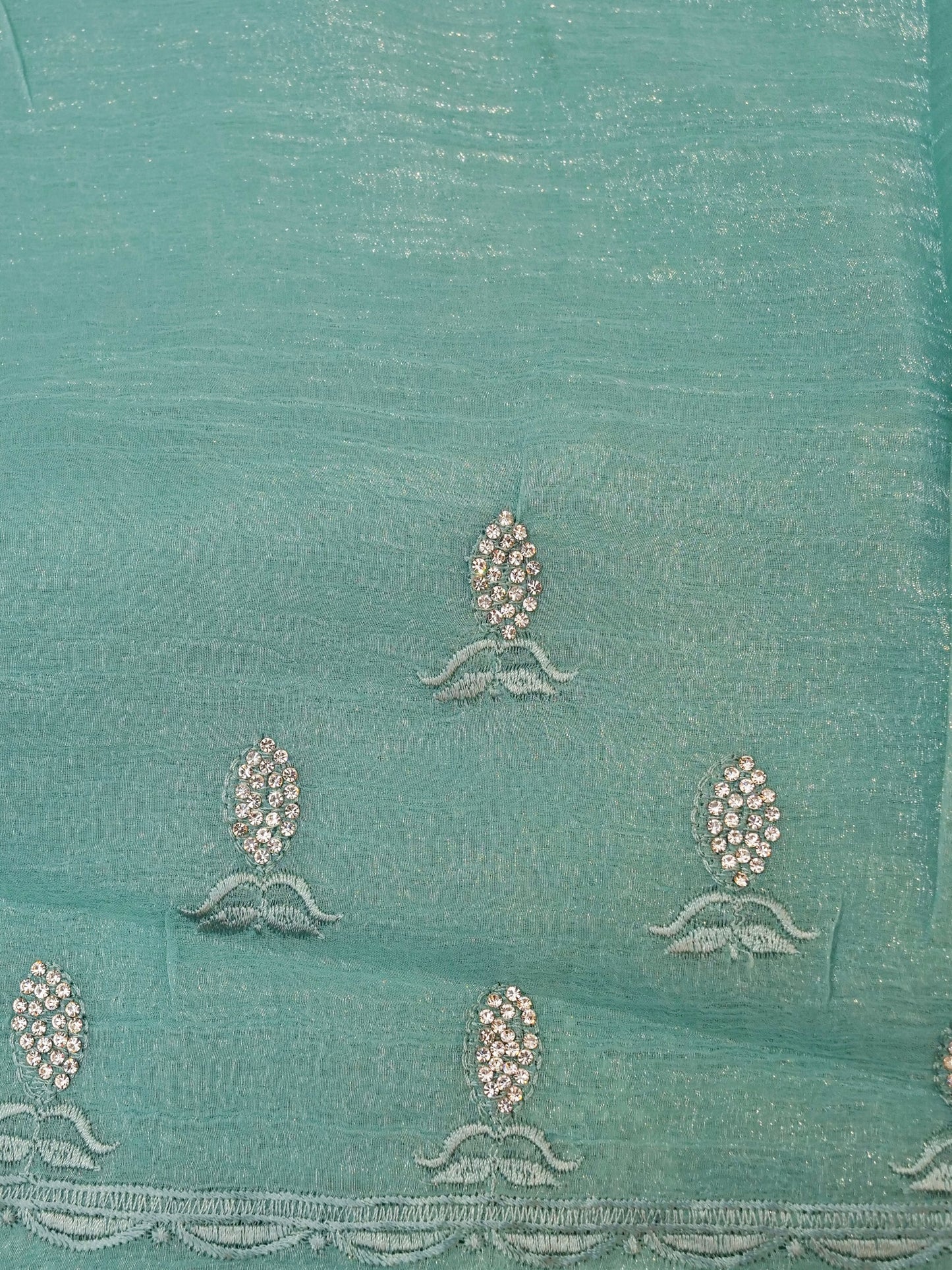 Soft Silk Saree with Embroidery Work