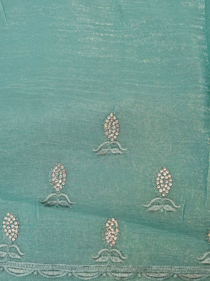 Soft Silk Saree with Embroidery Work