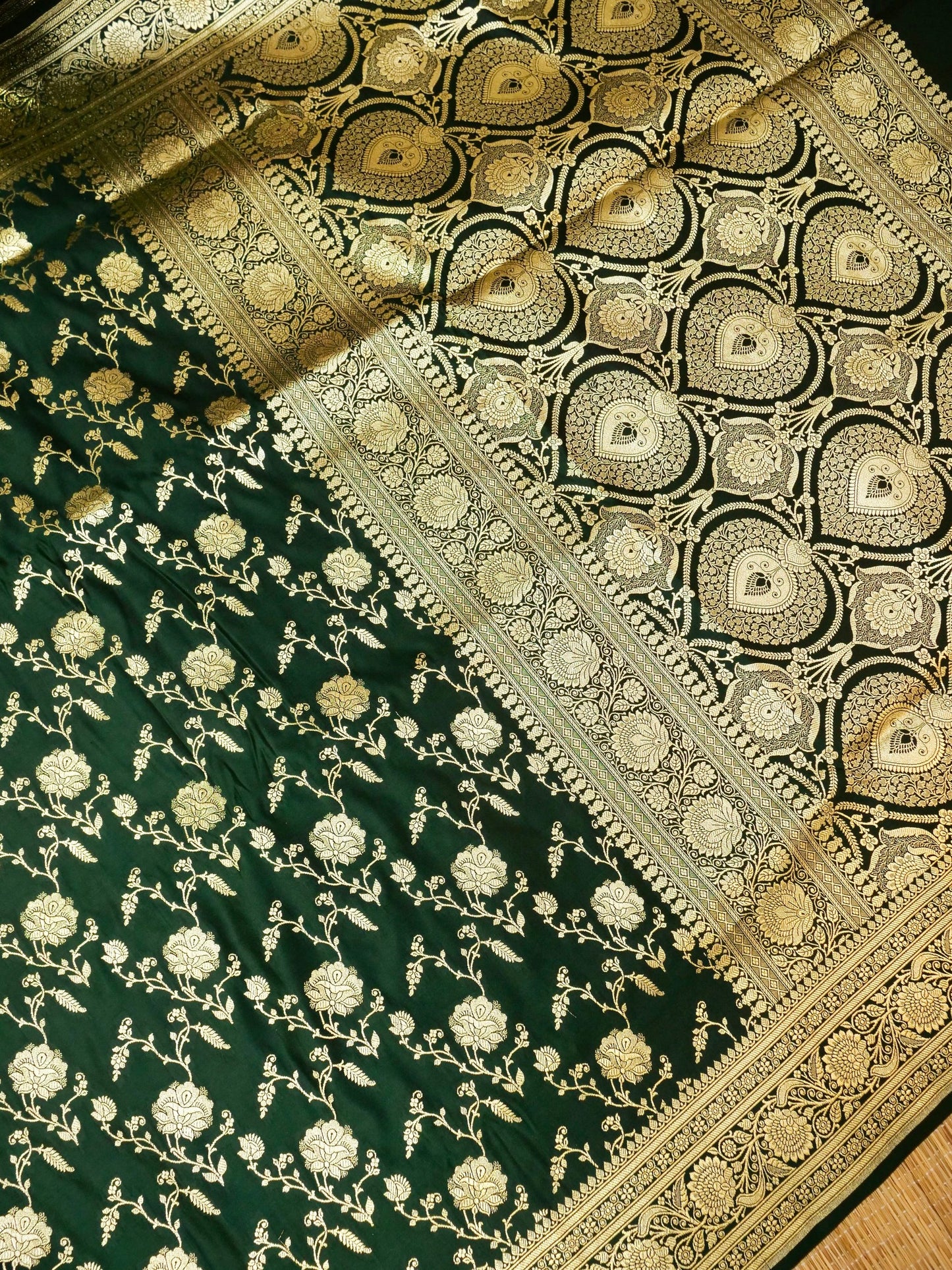 Banarasi Katan Silk Saree with Buta and Jaal work