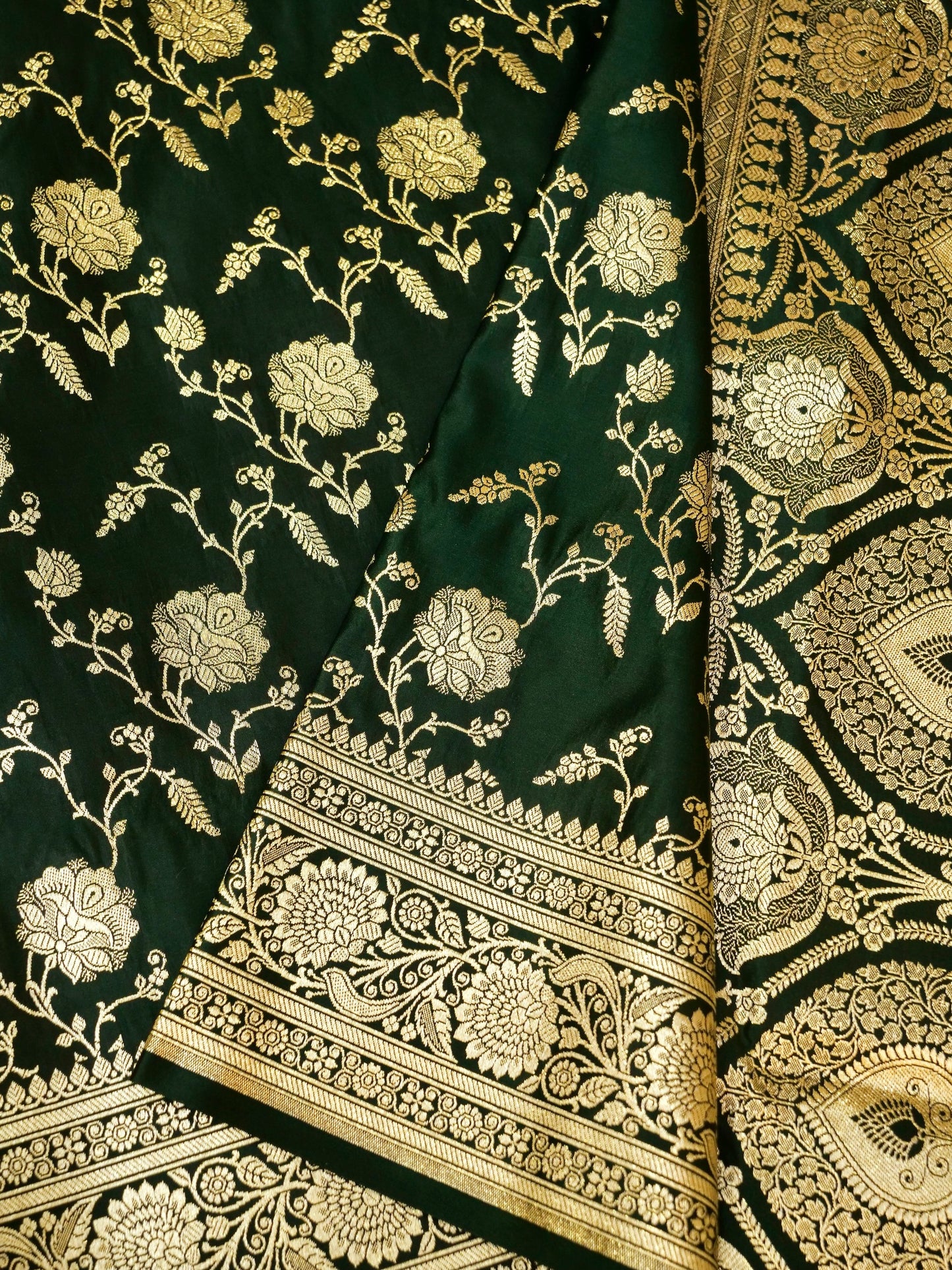 Banarasi Katan Silk Saree with Buta and Jaal work