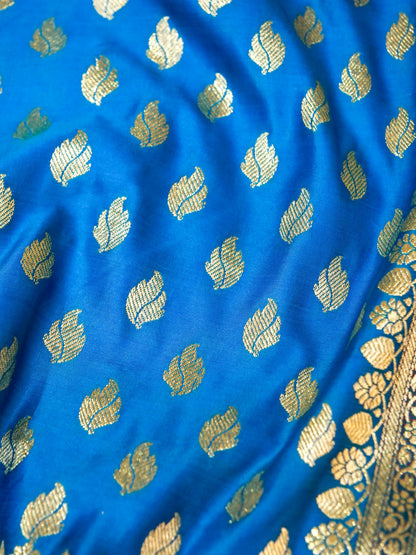 Banarasi Katan Silk Saree with Allover Buti Work