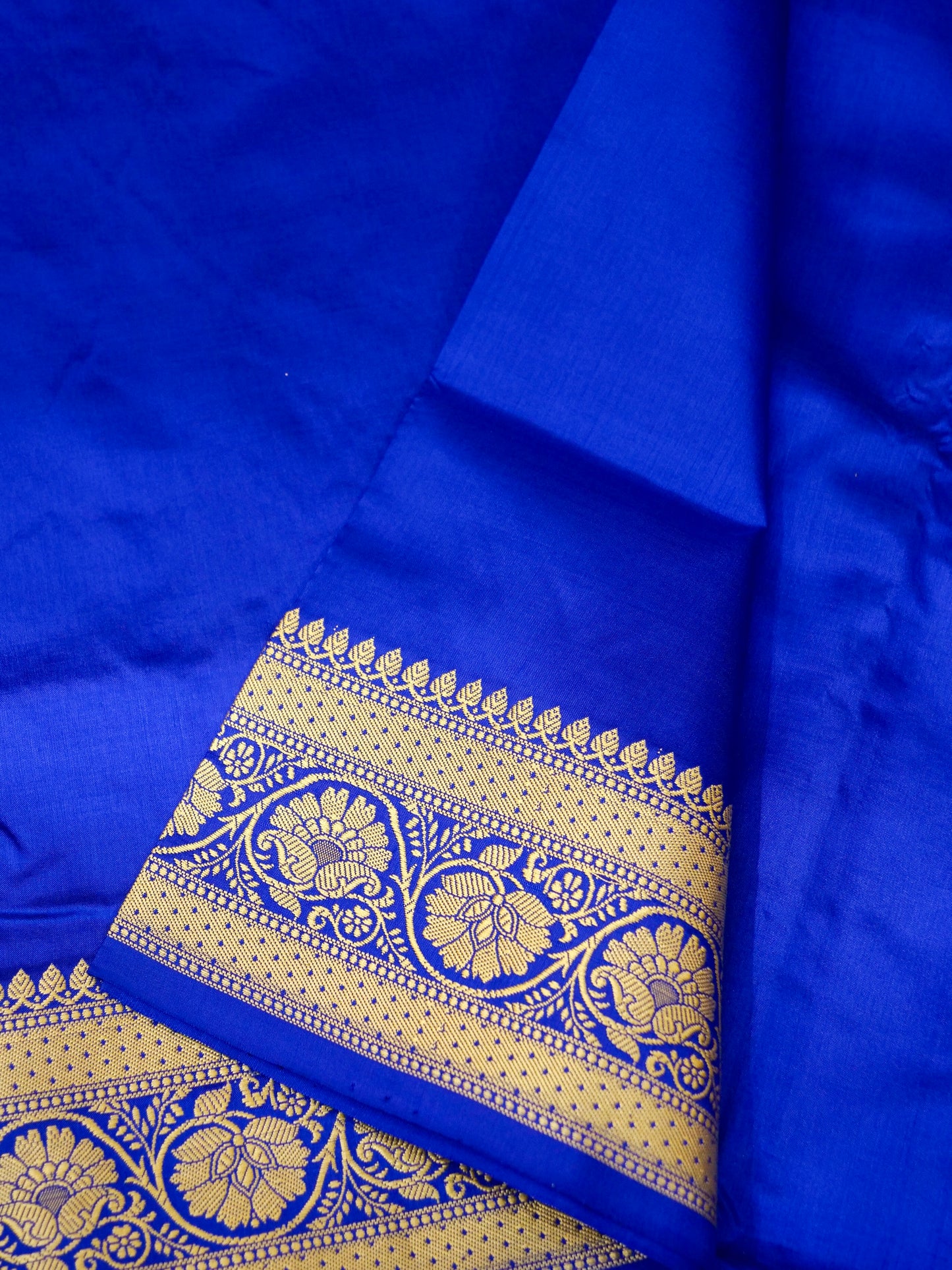 Royal Blue Pure Banarasi Katan Silk Saree