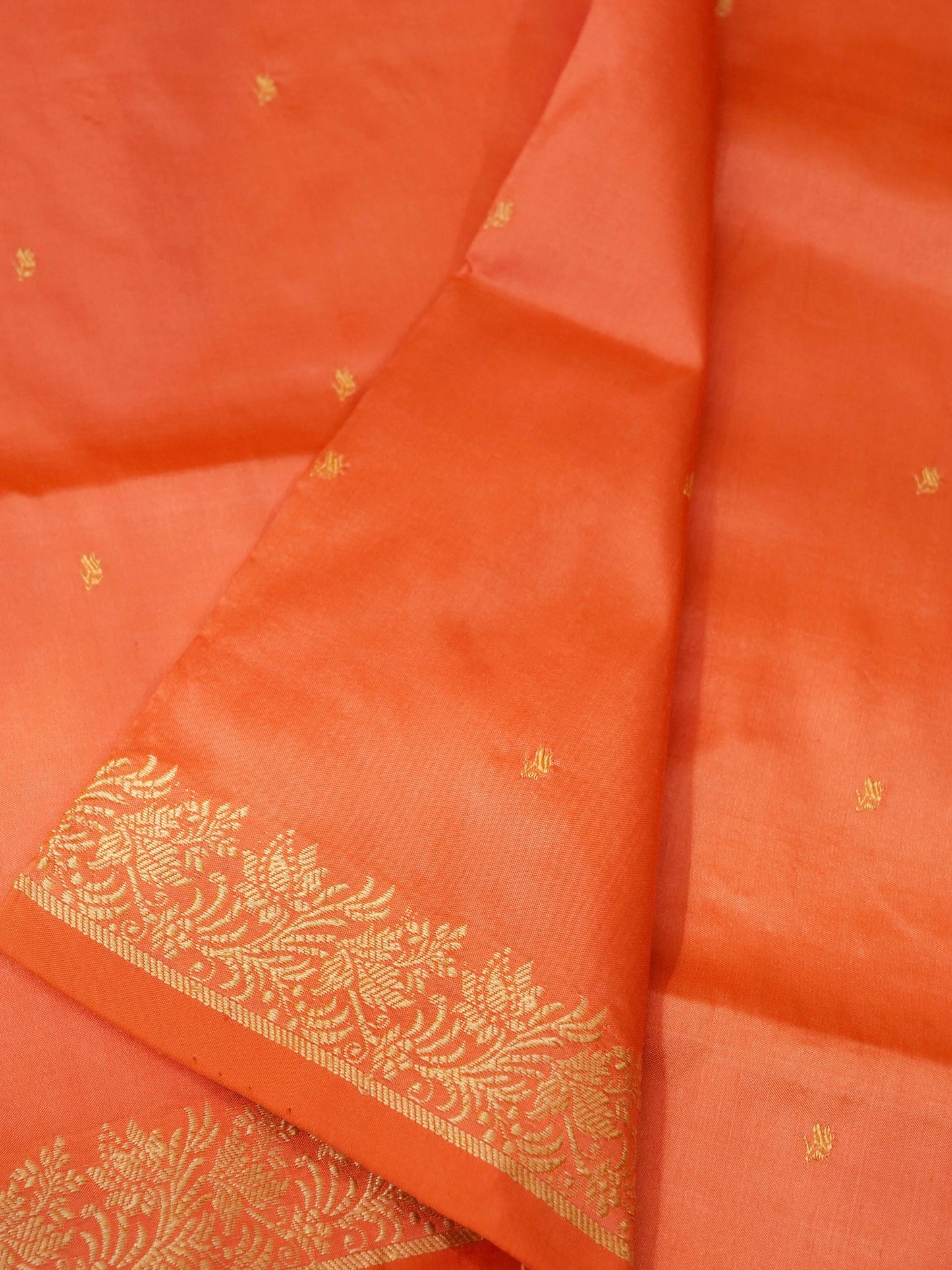 Pure Banarasi Katan Silk Saree with allover buti work