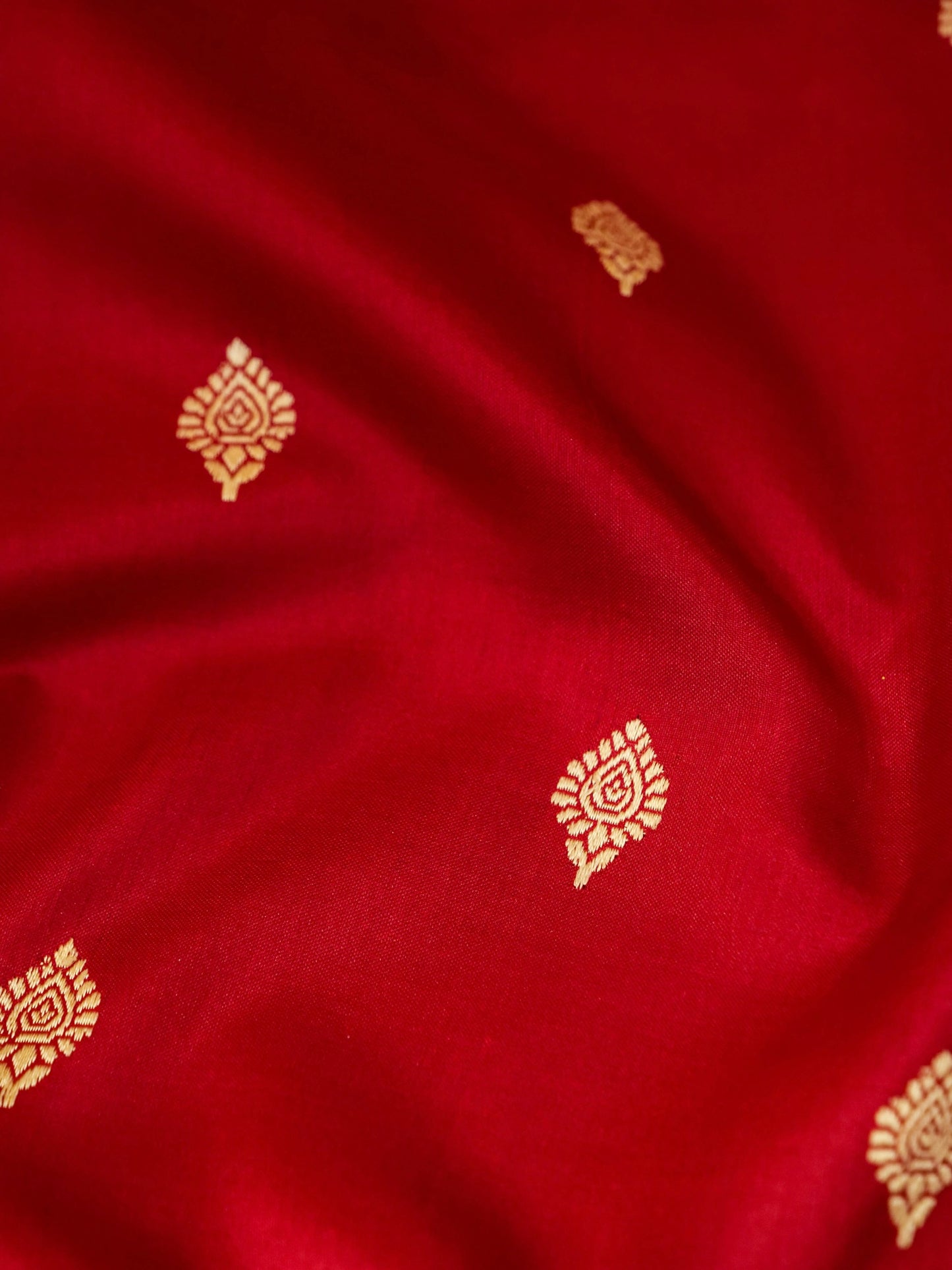 Pure Banarasi Katan Silk Saree with Allover Buti Work