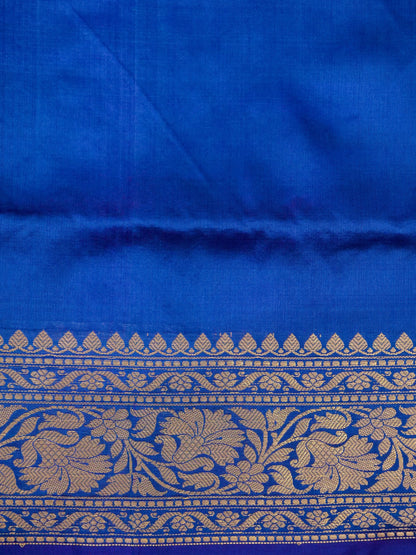 Pure katan Banarasi Silk Saree with Allover Buti work