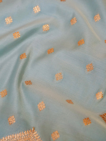 Banarasi Katan Soft Silk Saree with allover buti work